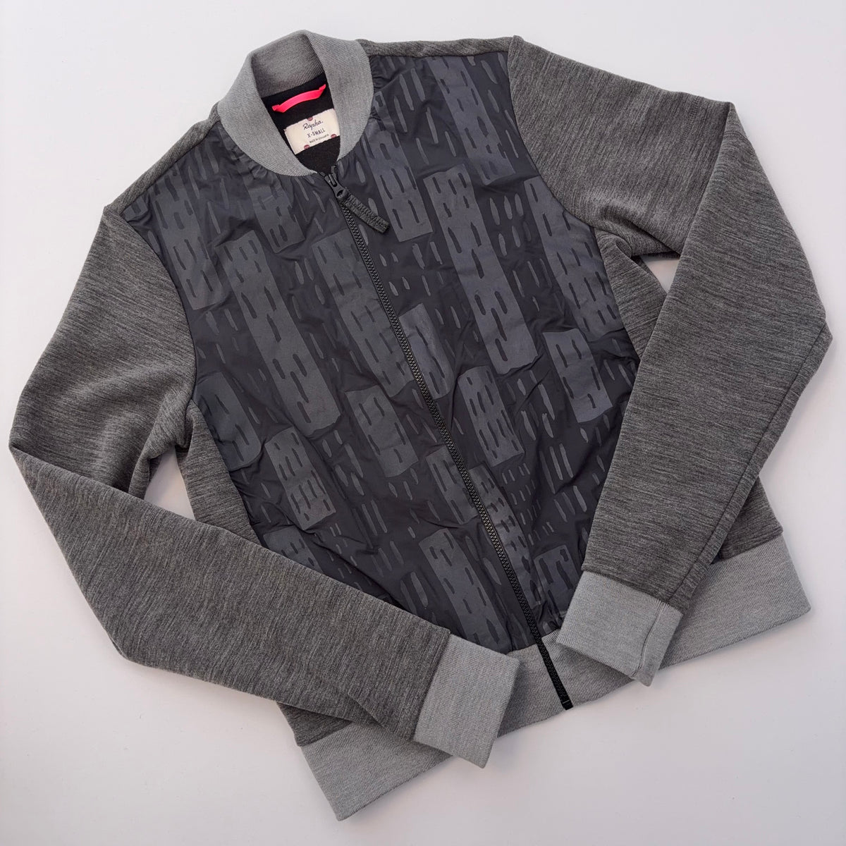 Rapha Women's Printed Bomber - Extra Small - Grey - Excellent Used Condition