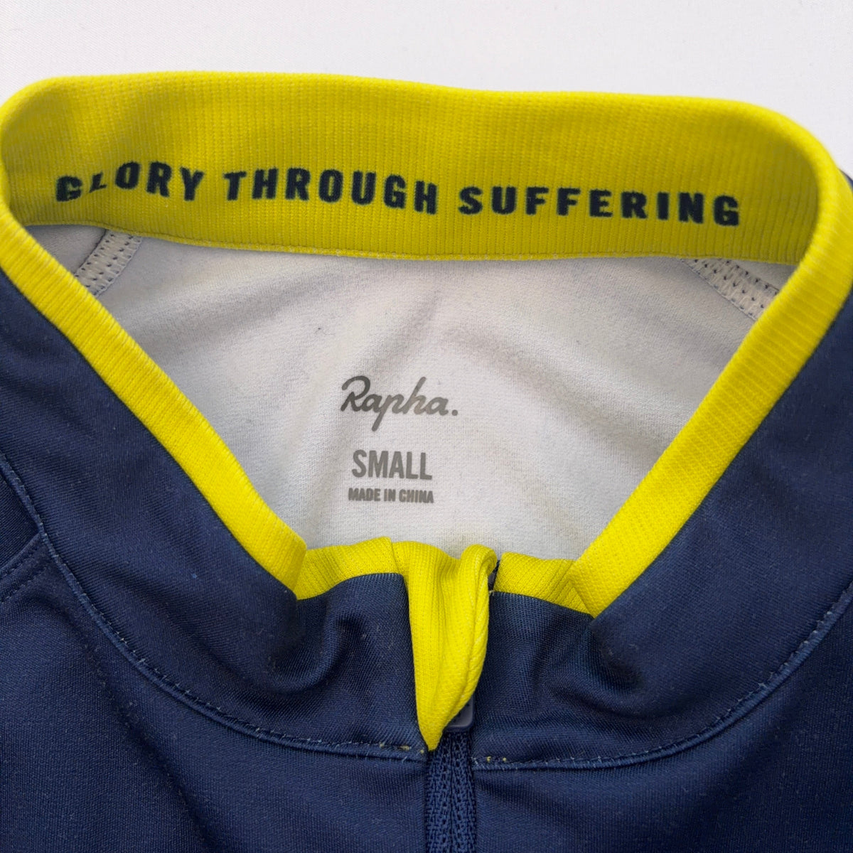 Rapha Women's Festive 500 Core Jersey - Small - Dark Navy Yellow - Very Good Used Condition