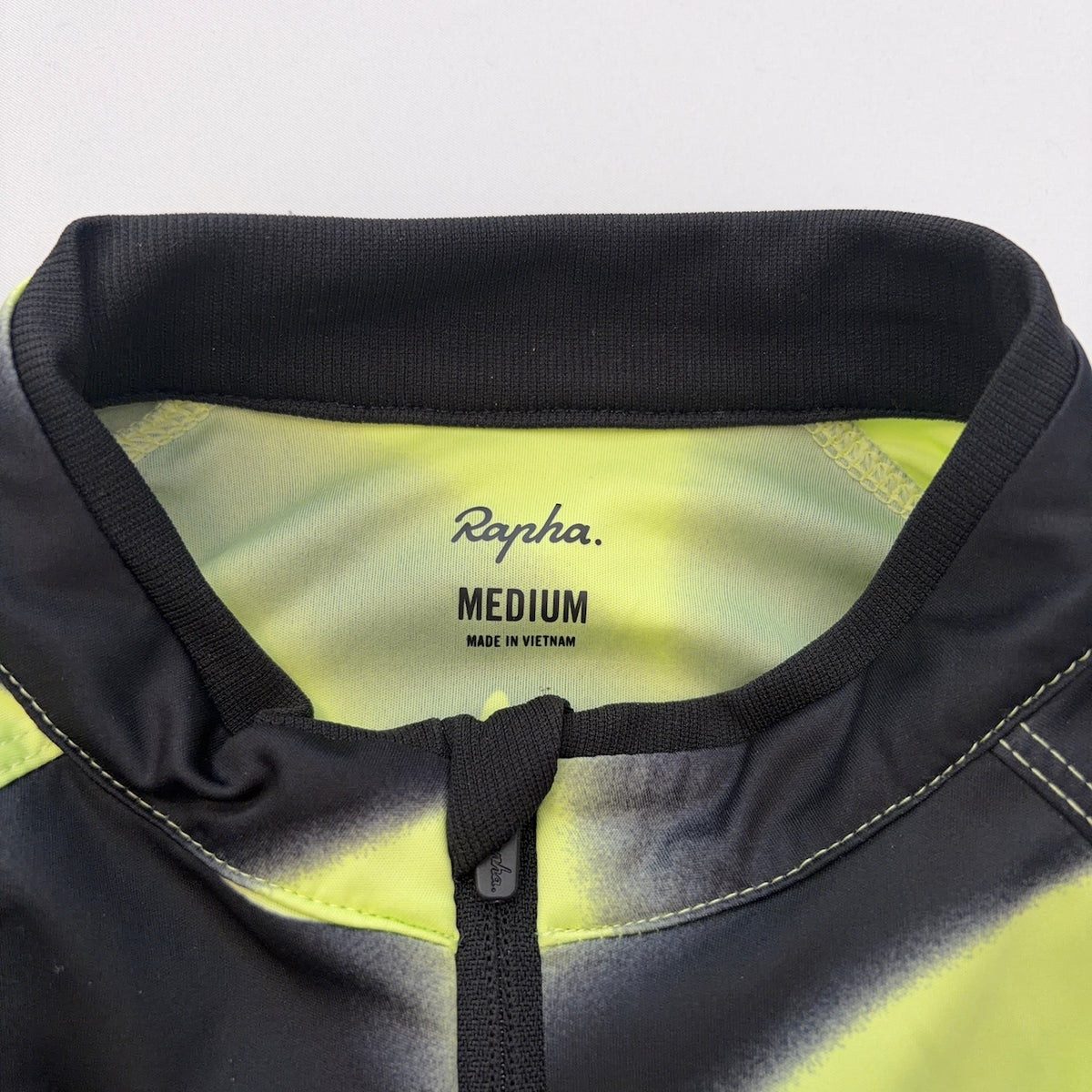 Rapha Women's 100 Core Jersey Zuzanna Rogatty - Medium - Hi-Vis Yellow / Black - Limited Edition 2022 - Excellent Used Condition