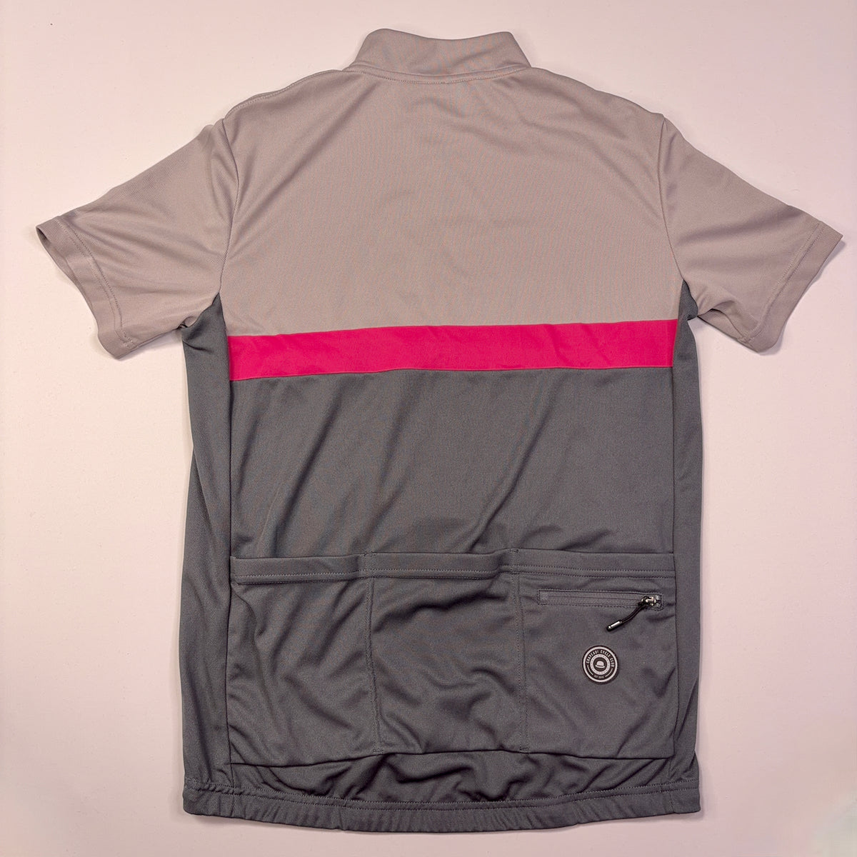 Chapeau! Men's Café Colour Block Jersey - M - Carbon Grey / Pink - Excellent Used Condition