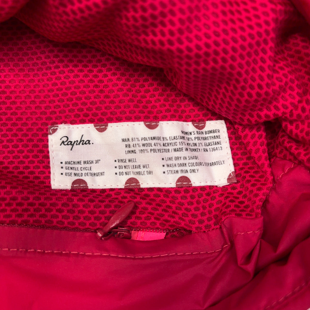 Rapha Women's Rain Bomber - S - Red - Very Good Used Condition