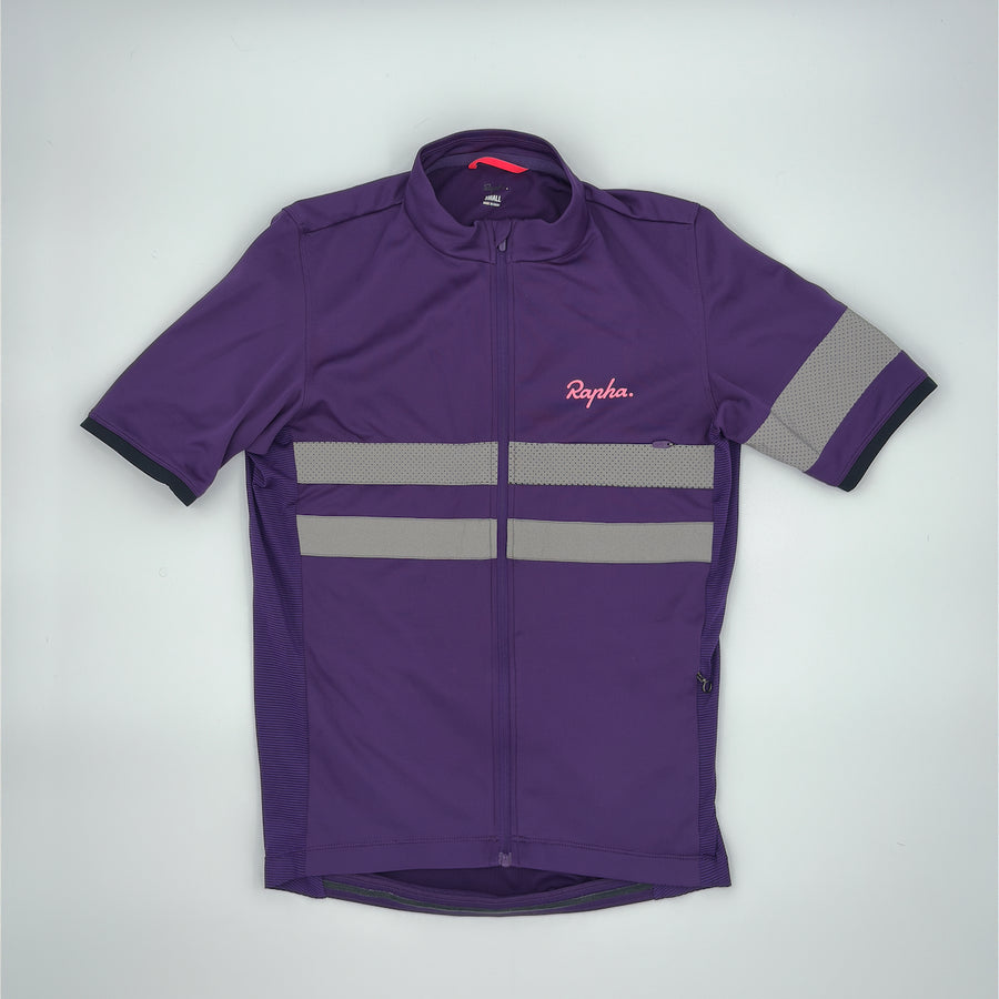 Rapha Men's Brevet Lightweight Jersey - S - Dark Purple - Excellent Used Condition (alternate view)