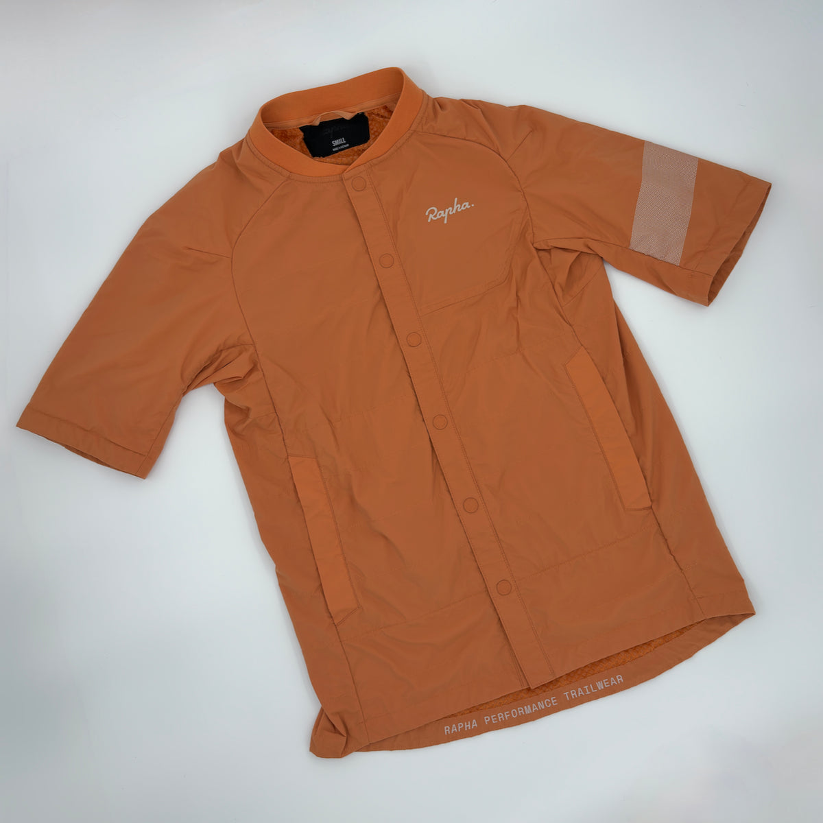 Rapha Trail Insulated Short Sleeve Jacket - S - Dusted Orange - Very Good Used Condition