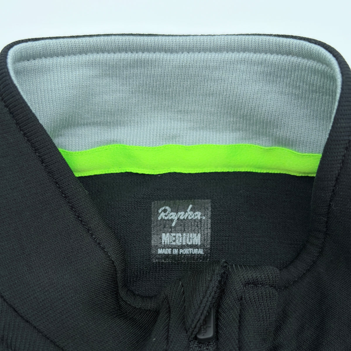 Rapha Men's Club Jersey - M - Black / Lime / Grey - Very Good Used Condition