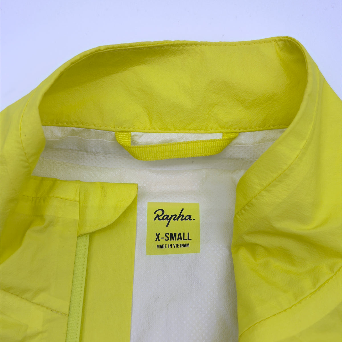 Rapha Men's Core Rain Jacket - X-Small - Hi-Viz Yellow - Excellent Used Condition