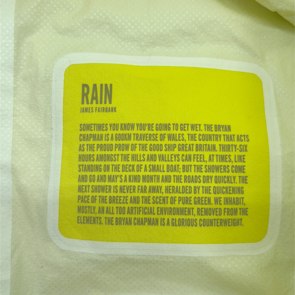 Rapha Men's Core Rain Jacket - X-Small - Hi-Viz Yellow - Excellent Used Condition