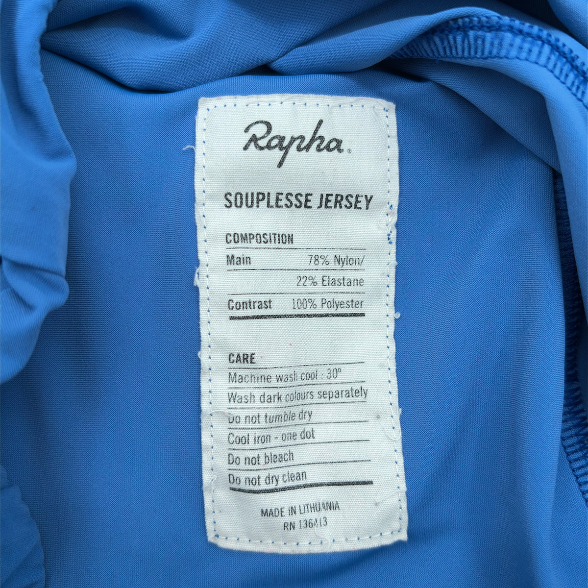 Rapha Women's Souplesse Jersey - Large - Blue / Red - Very Good Used Condition