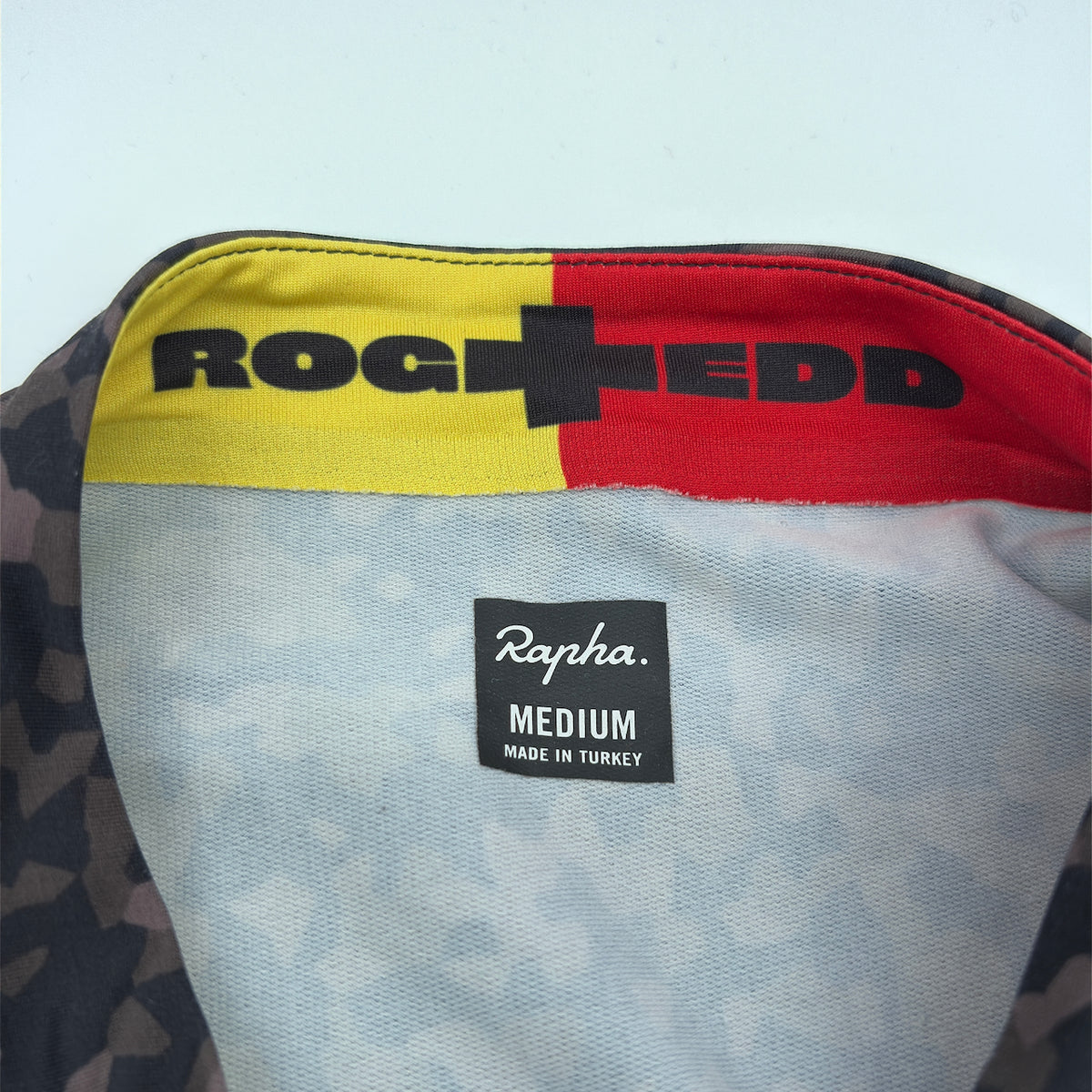 Rapha Pro Team Rivals Jersey - Medium - Pavage Specialiste Camo / Yellow / Red - Excellent Used Condition