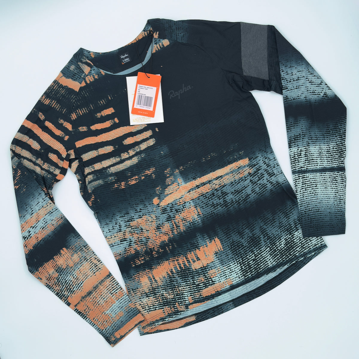 Rapha Women's Trail Long Sleeve Technical T-Shirt - XS - Multicolour Print - New / Unworn