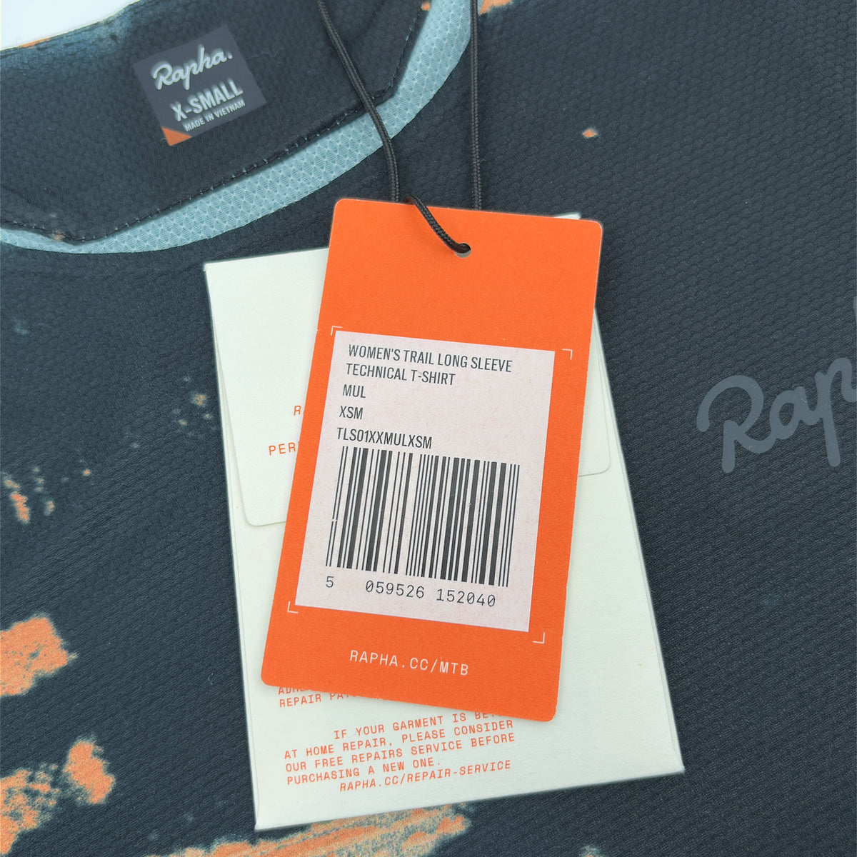 Rapha Women's Trail Long Sleeve Technical T-Shirt - XS - Multicolour Print - New / Unworn