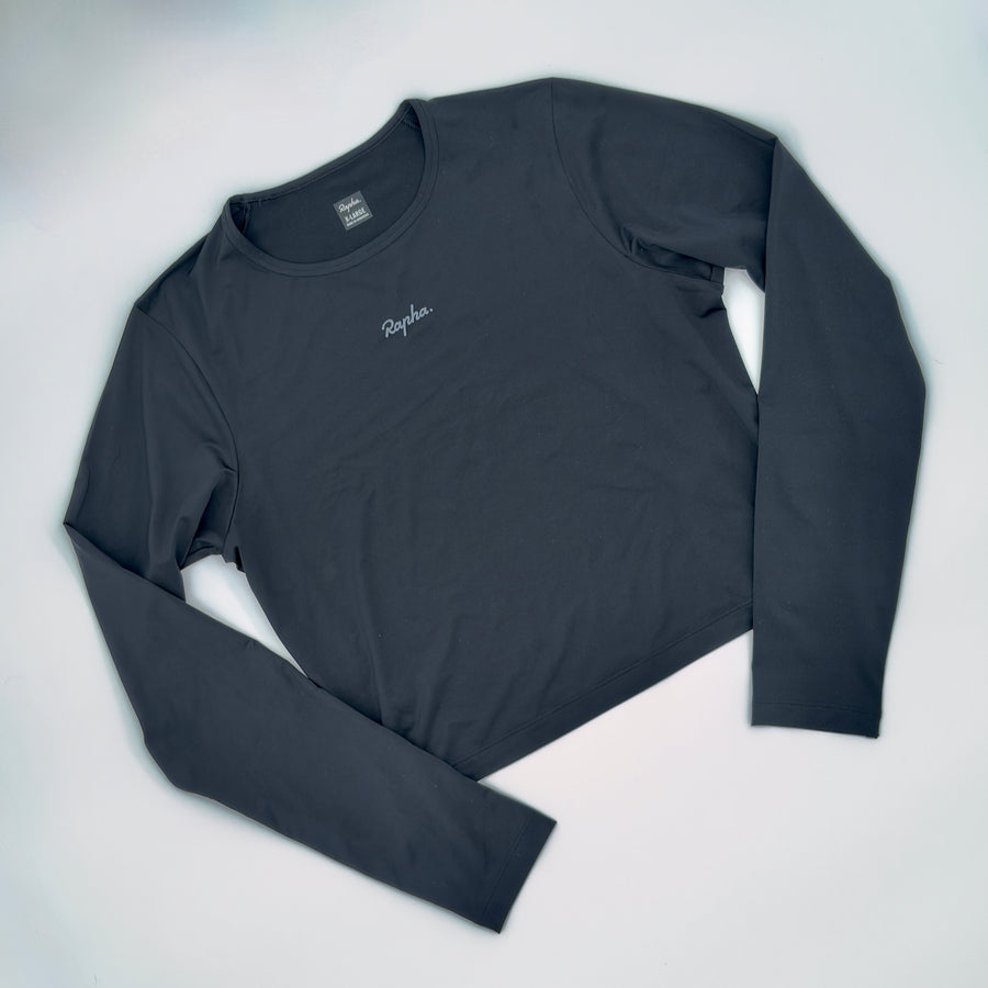 Rapha Women’s Active Long Sleeve Crop Top – XL – Black – Excellent Used Condition