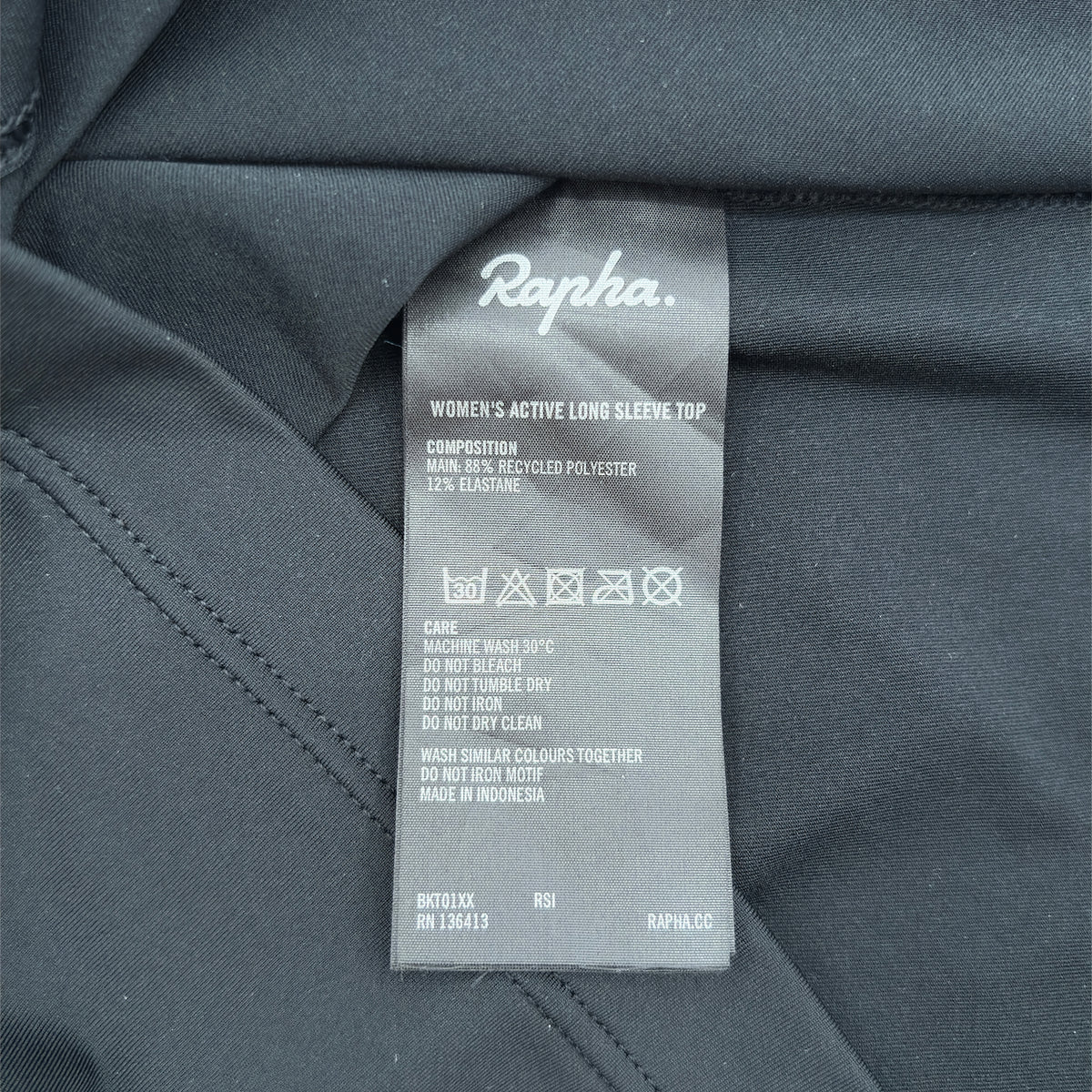 Rapha Women’s Active Long Sleeve Crop Top – XL – Black – Excellent Used Condition