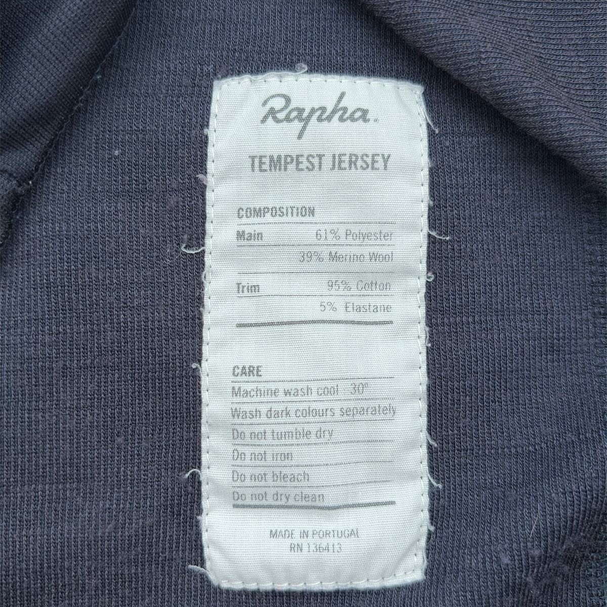 Rapha Men’s Tempest Jersey - M - Navy/Red - Very Good Used Condition
