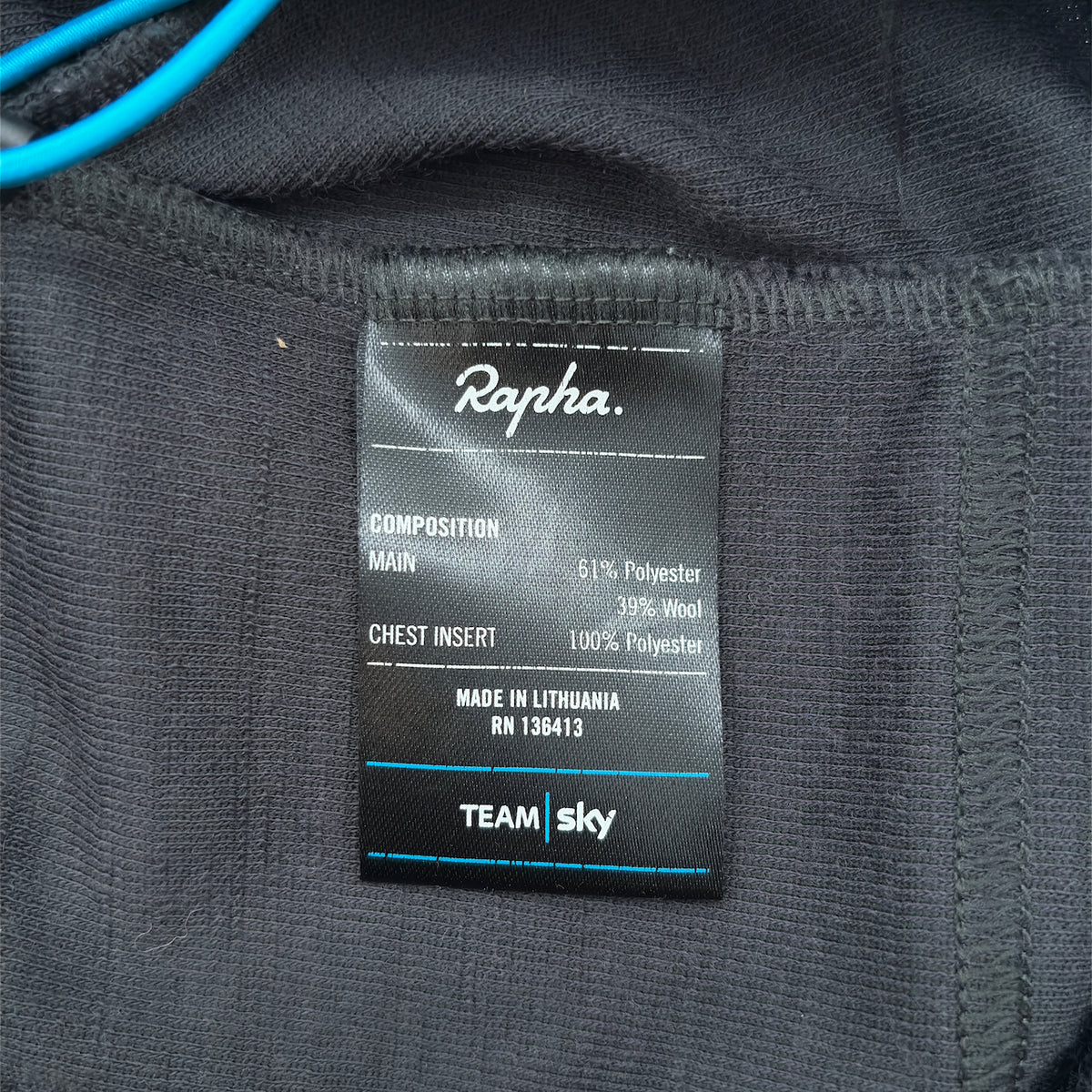 Rapha Men’s Team Sky Club Jersey - M - Black / Grey - Excellent Used Condition