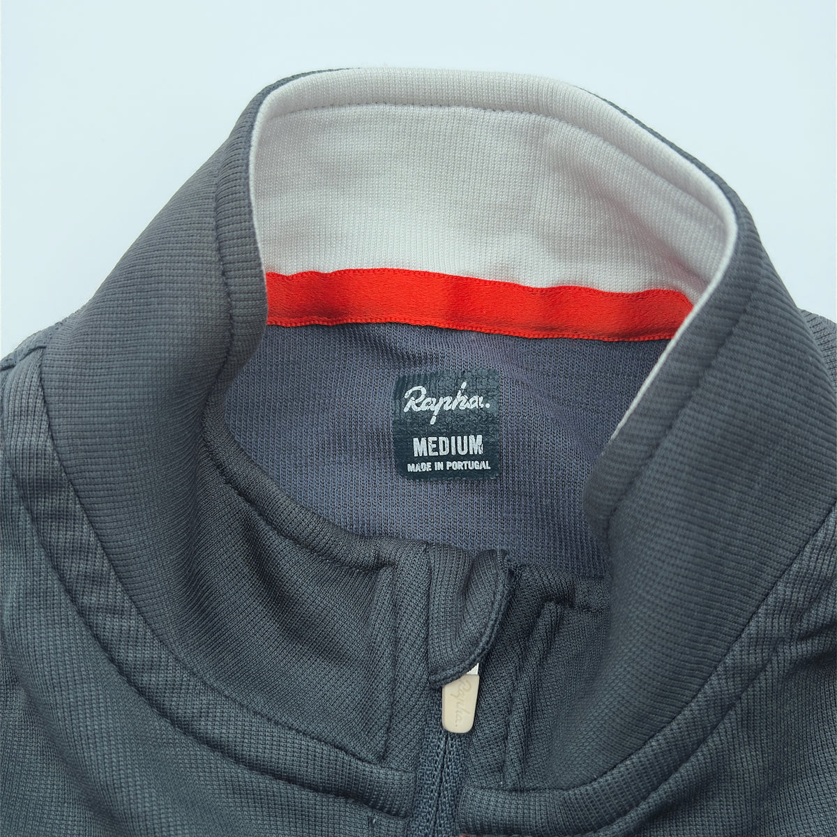 Rapha Men's Club Jersey - Medium - Slate Grey / Red / Light Grey - Good Used Condition