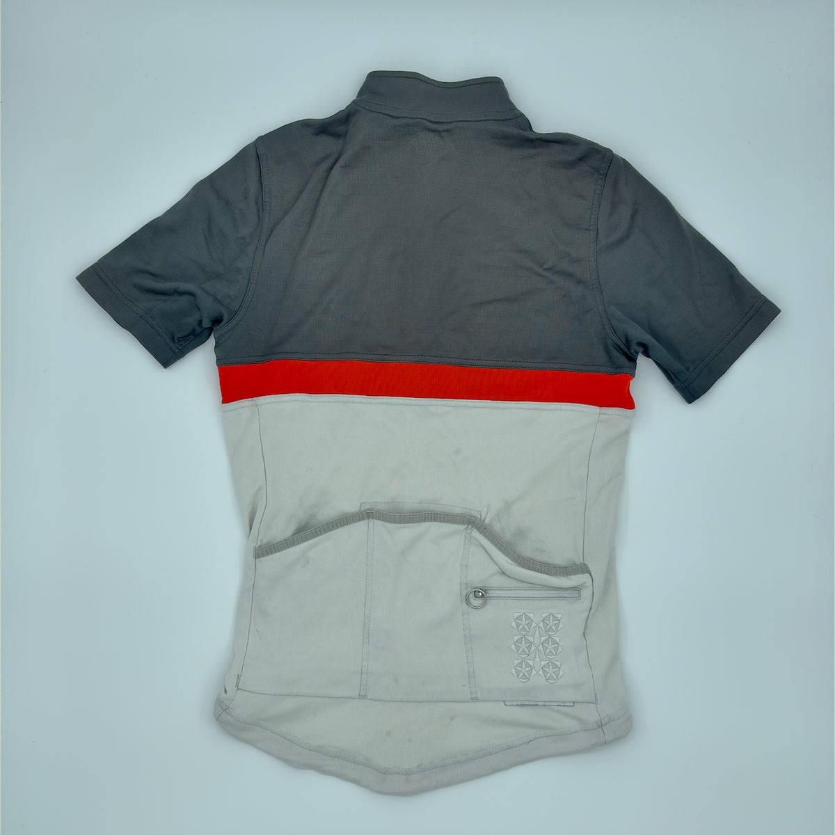 Rapha Men's Club Jersey - Medium - Slate Grey / Red / Light Grey - Good Used Condition