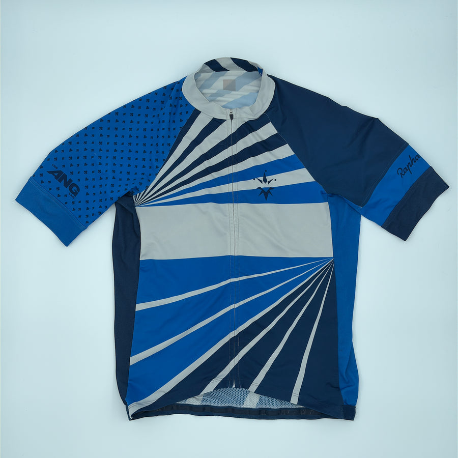 Rapha Trade Team “Les Anglais” Men’s Jersey - M - Blue - Good Used Condition (alternate view)