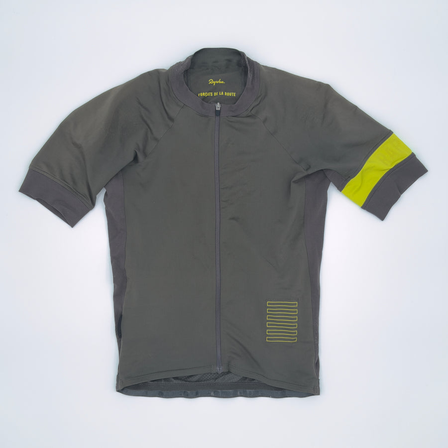 Rapha Men's Pro Team Jersey - XS - Dark Olive - Good Used Condition (alternate view)