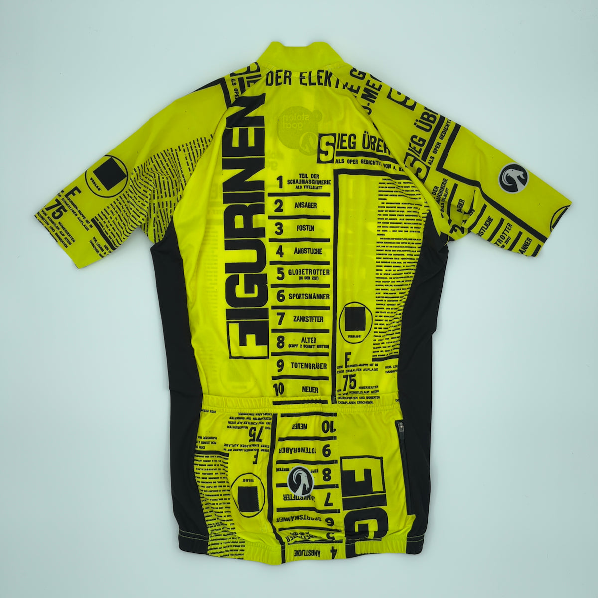 Stolen Goat Men's Figuren Bodyline Jersey - S - Yellow / Black - Excellent Used Condition