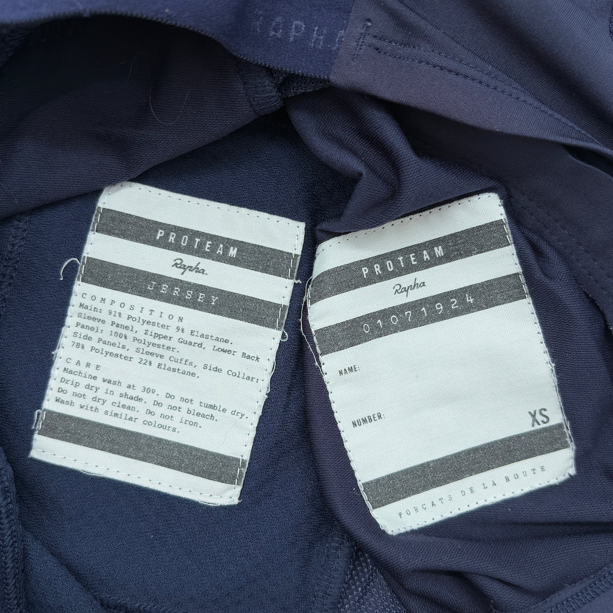 Rapha Men’s Pro Team Jersey – XS – Navy – Very Good Used Condition