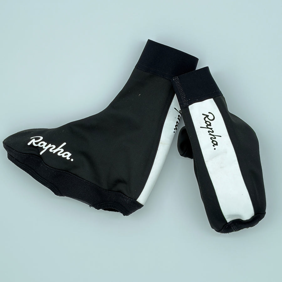 Rapha Pro Team Overshoes - XS - Black / White - Very Good Used Condition