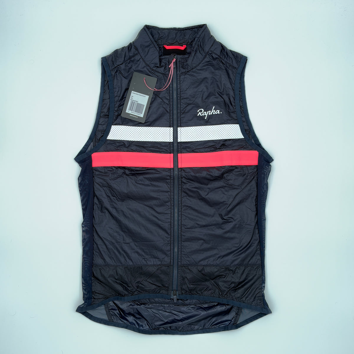 Rapha Women's Brevet Insulated Gilet - M - Dark Navy / Hi-Vis Pink - New With Tags