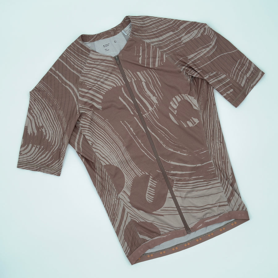 Universal Colours Men's Spectrum Light Short Sleeve Jersey - XS - Brown / Taupe - Excellent Used Condition