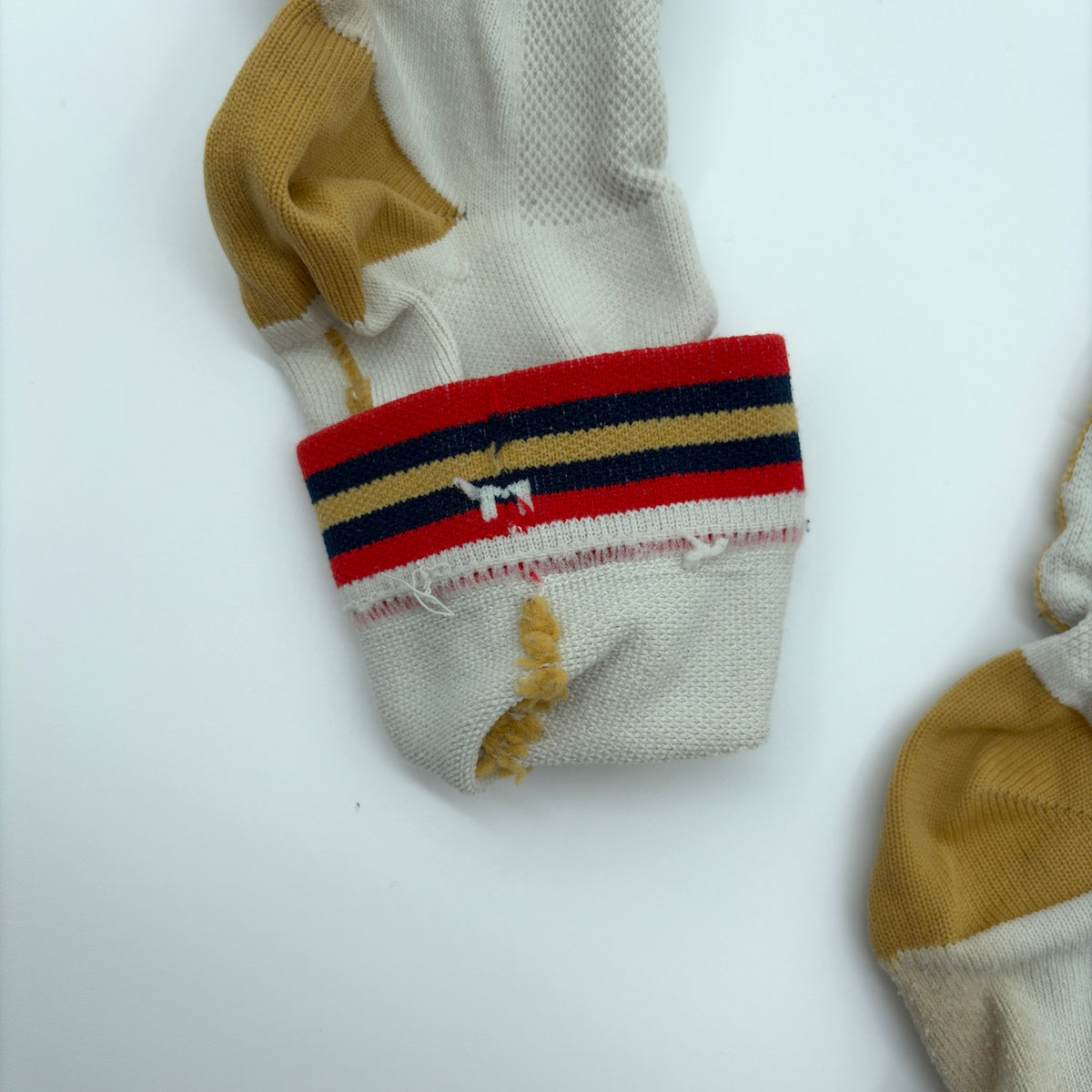 Rapha Socks Team Wiggins Edition - M (UK 7-9) - White / Gold - Good Used Condition