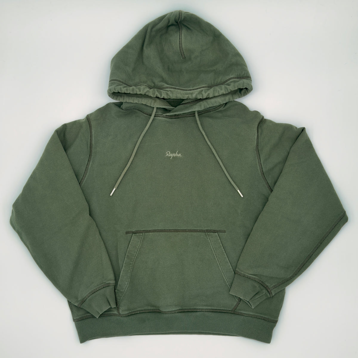 Rapha Women's Cotton Hoodie - XS - Olive Green - Very Good Used Condition