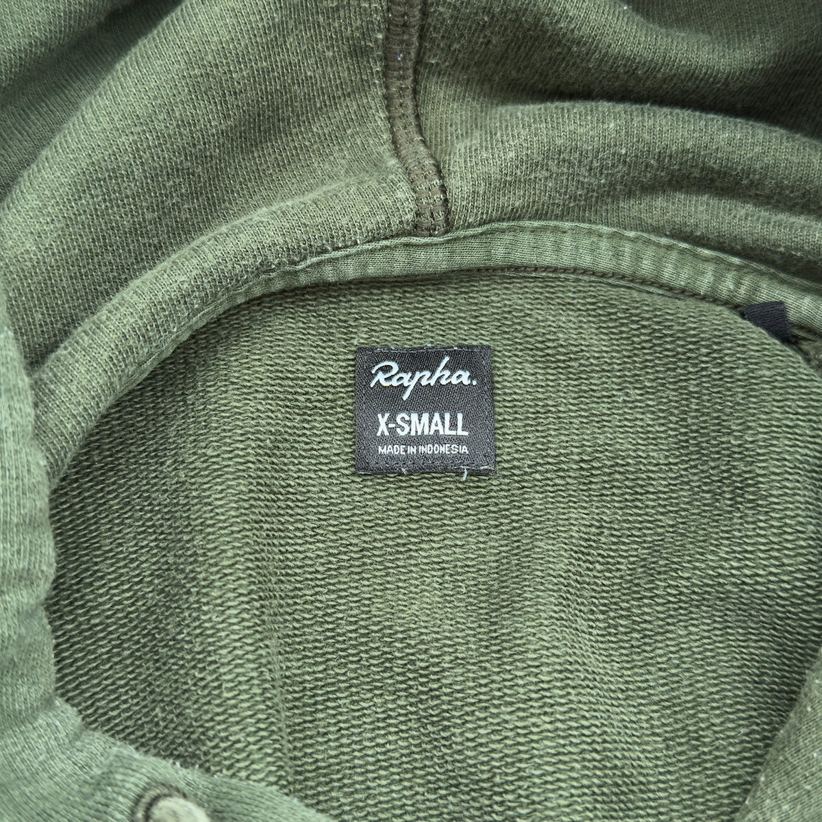 Rapha Women's Cotton Hoodie - XS - Olive Green - Very Good Used Condition