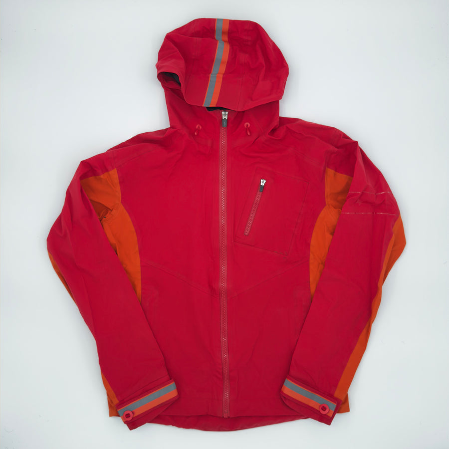 Rapha Men’s Hooded Rain Jacket - S - Red / Orange - Excellent Used Condition (alternate view)