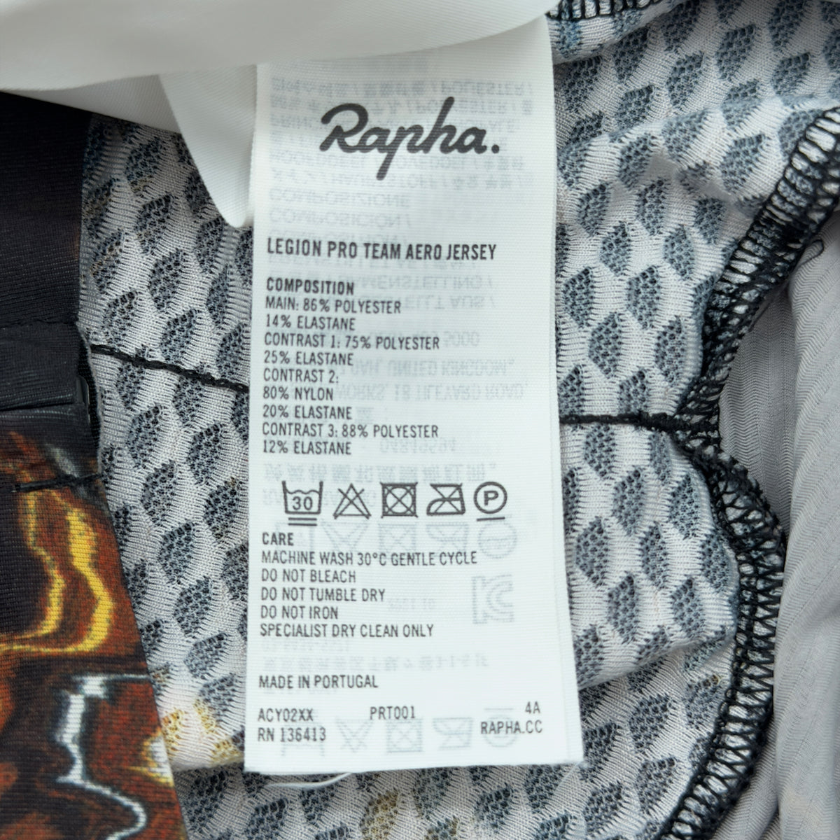 Rapha Men's Legion Pro Team Aero Jersey - XS - Black / Multicolour - Very Good Used Condition
