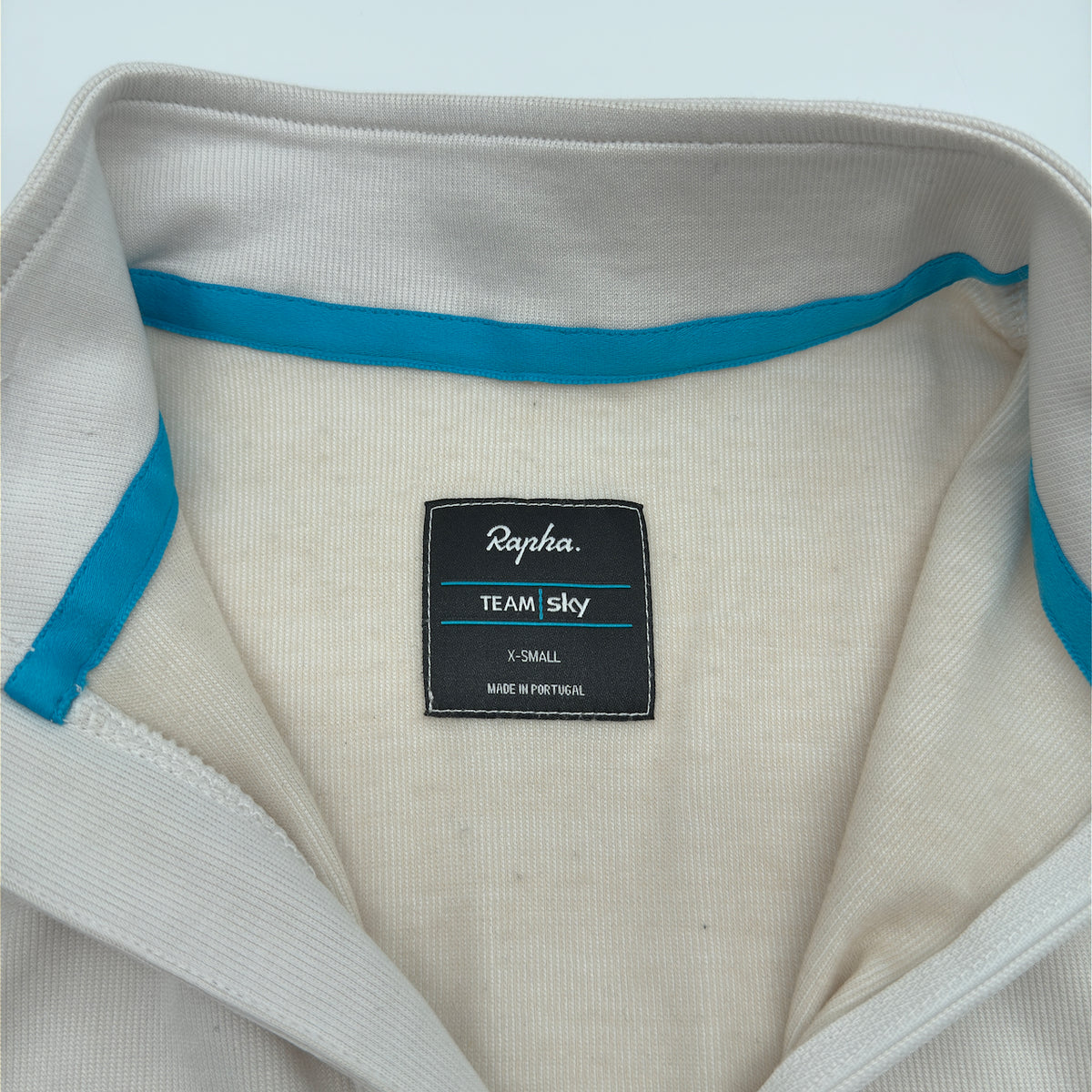 Rapha Men’s Team Sky Club Jersey - XS - Cream/Blue/Navy - Very Good Used Condition