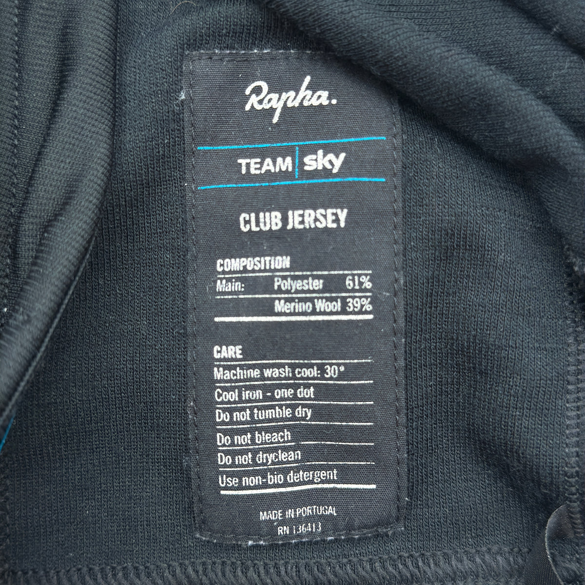 Rapha Men’s Team Sky Club Jersey - XS - Cream/Blue/Navy - Very Good Used Condition