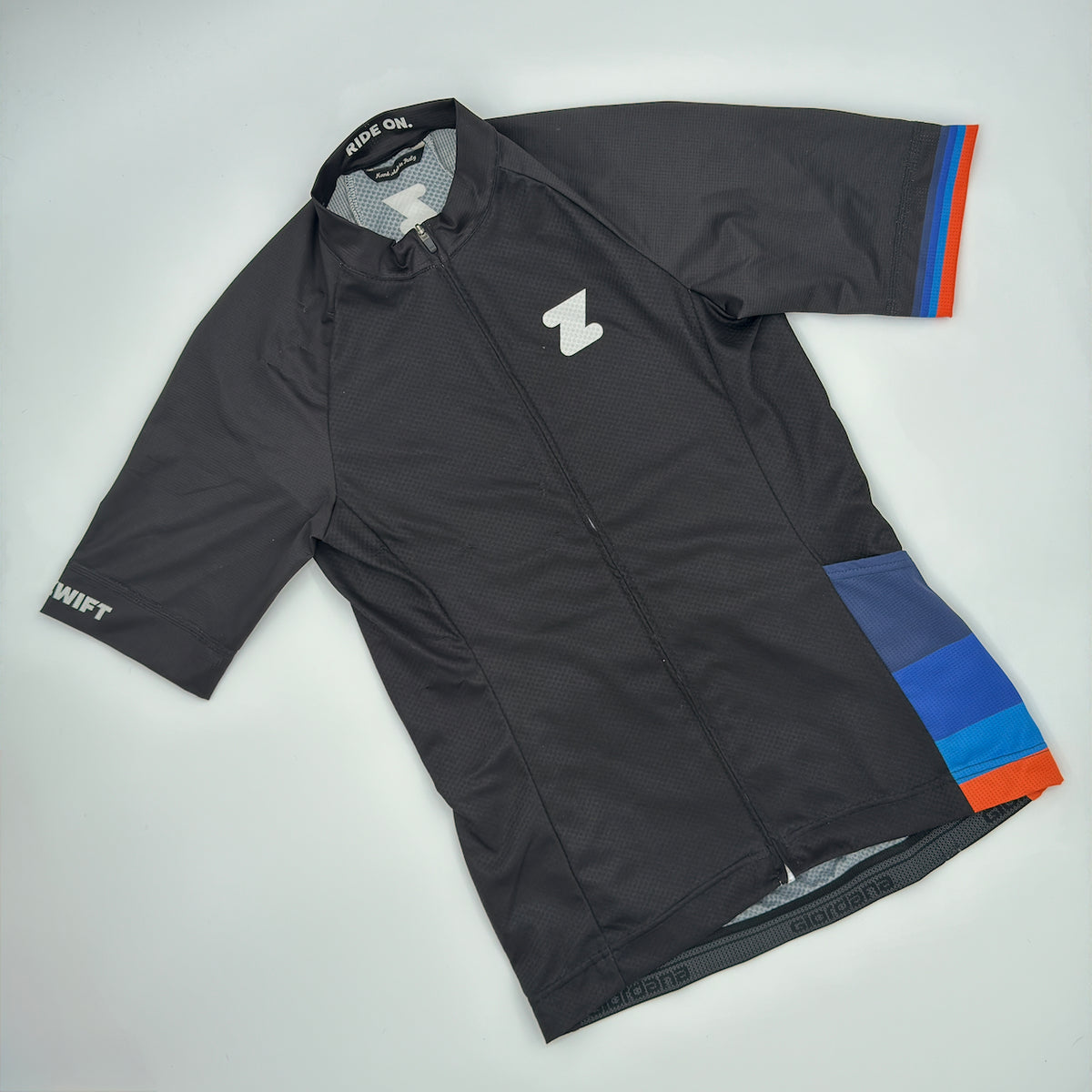 Zwift Men’s Breakaway Jersey - S - Black/Blue/Orange - Good Used Condition