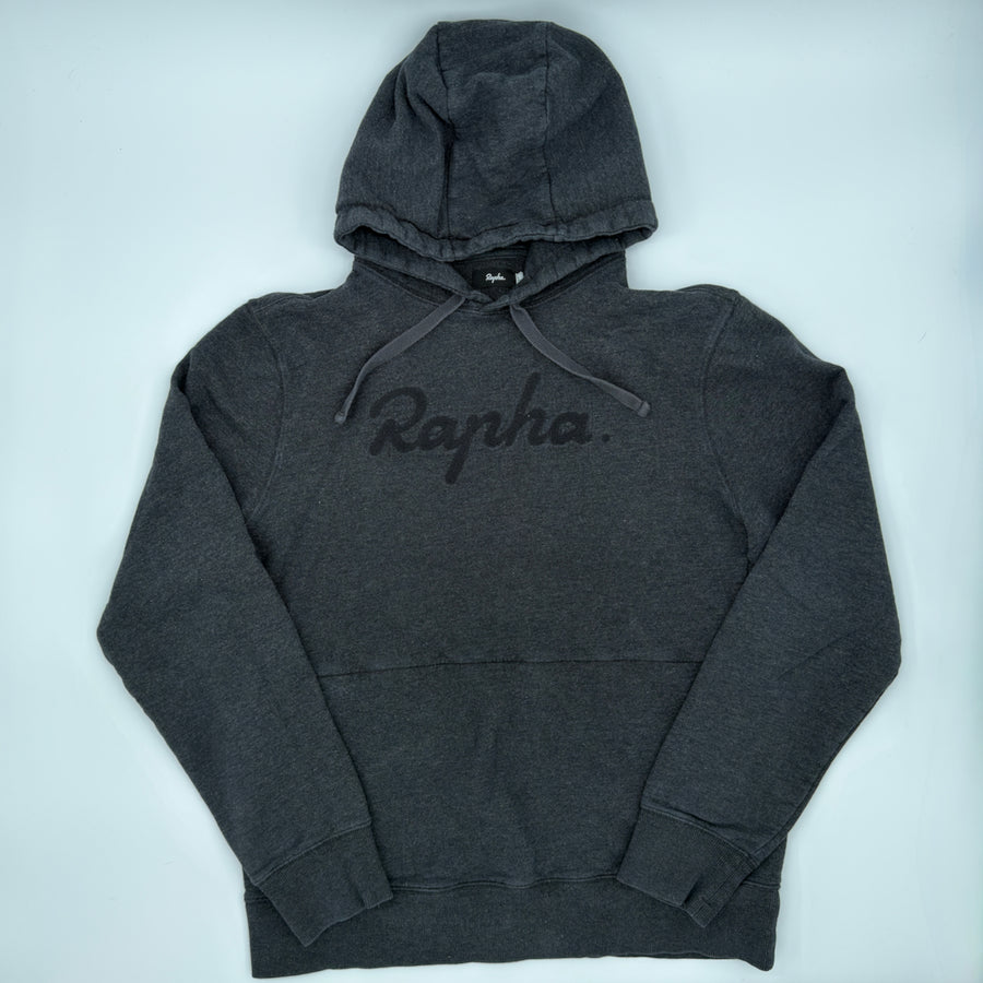 Rapha Logo Pullover Hoodie - L - Charcoal Grey - Very Good Used Condition (alternate view)