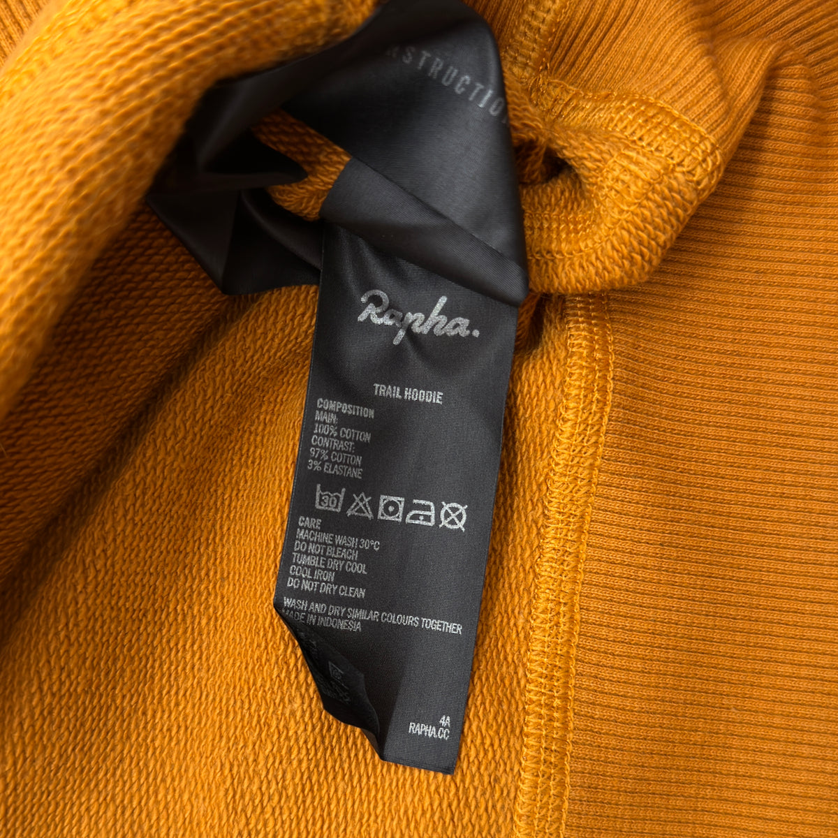 Rapha Trail Hoodie - XS - Mustard - Excellent Used Condition
