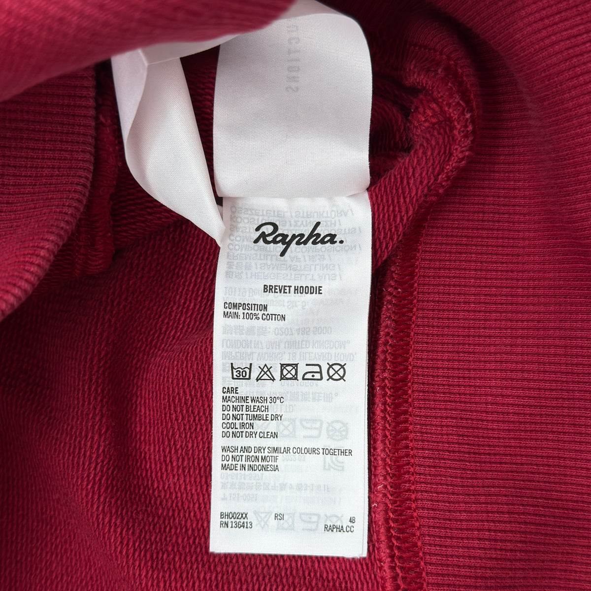Rapha Brevet Hoodie - S - Red - Excellent Used Condition