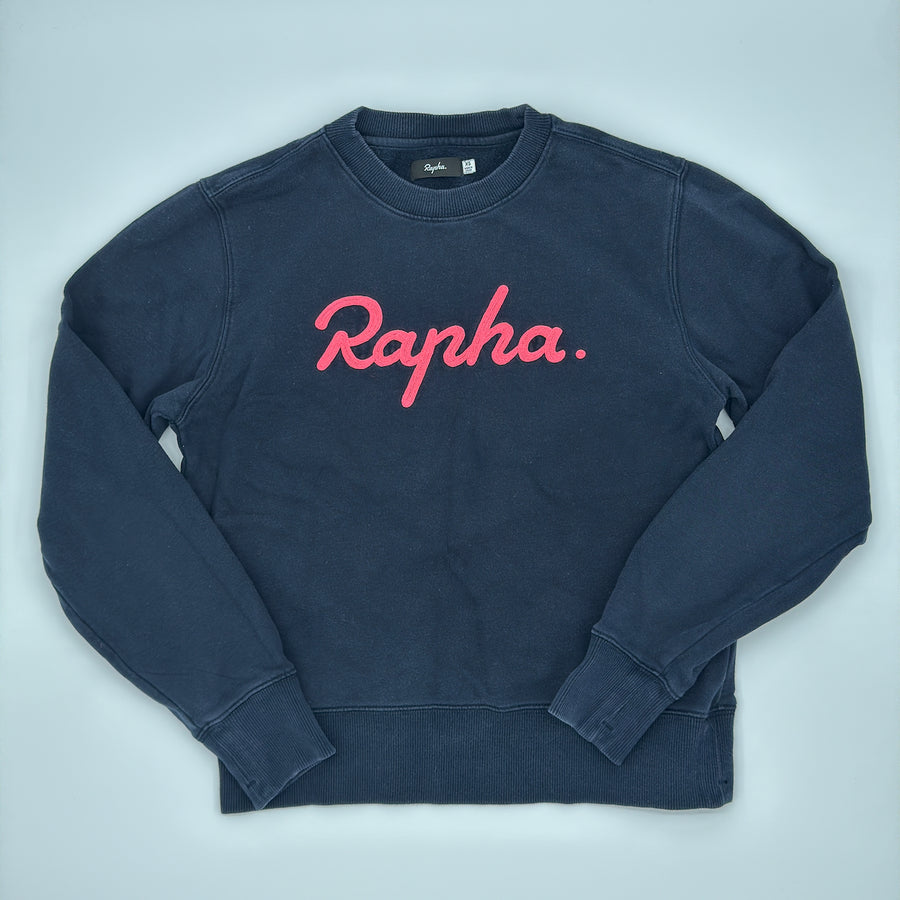 Rapha Women’s Logo Sweatshirt - XS - Navy - Good Used Condition (alternate view)
