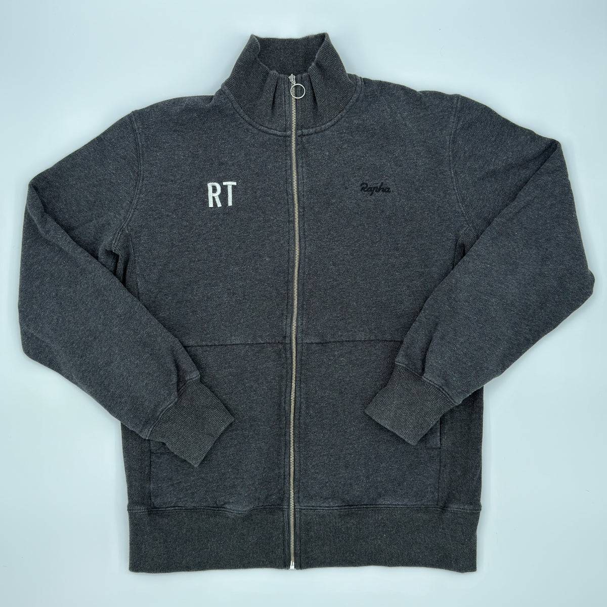 Rapha Logo Track Jacket - S - Dark Grey - Very Good Used Condition