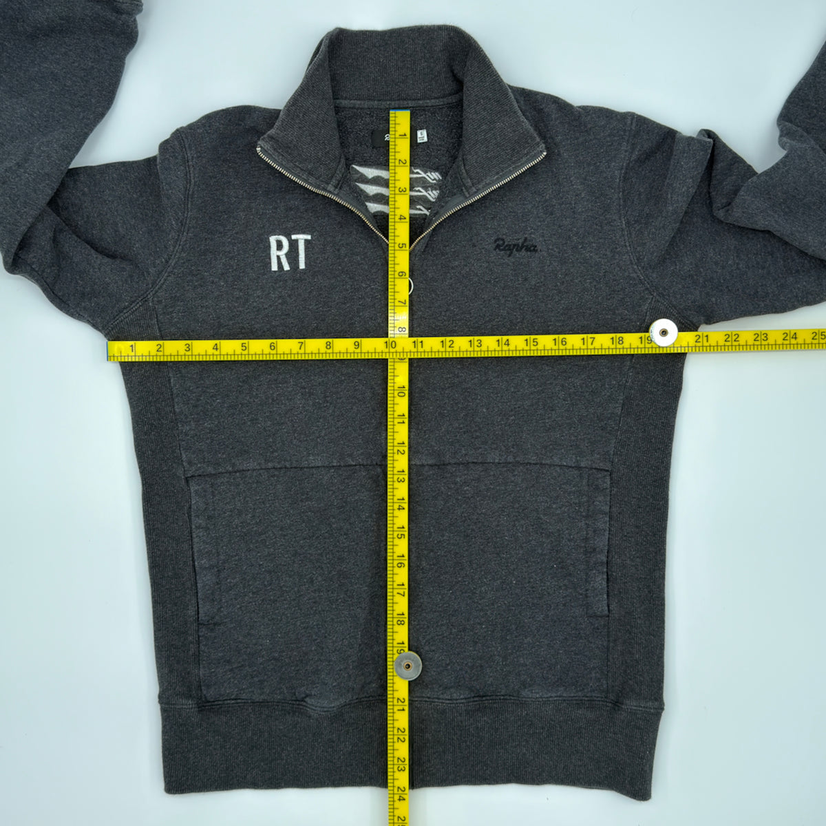 Rapha Logo Track Jacket - S - Dark Grey - Very Good Used Condition
