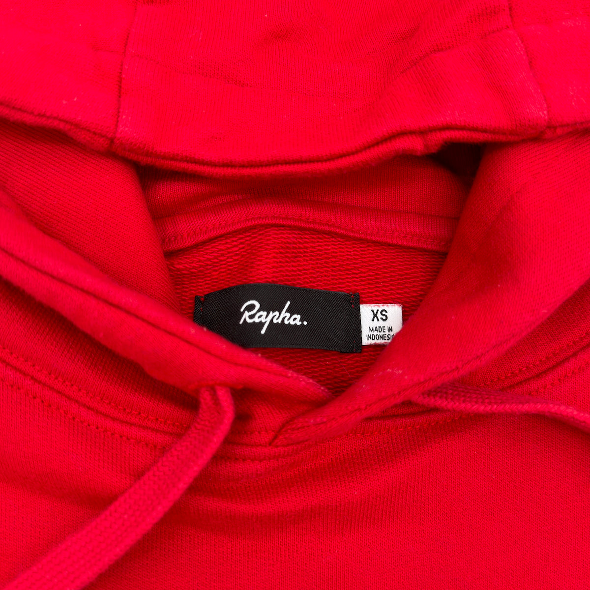 Rapha Men’s Logo Pullover Hoodie - XS - Red - Very Good Used Condition