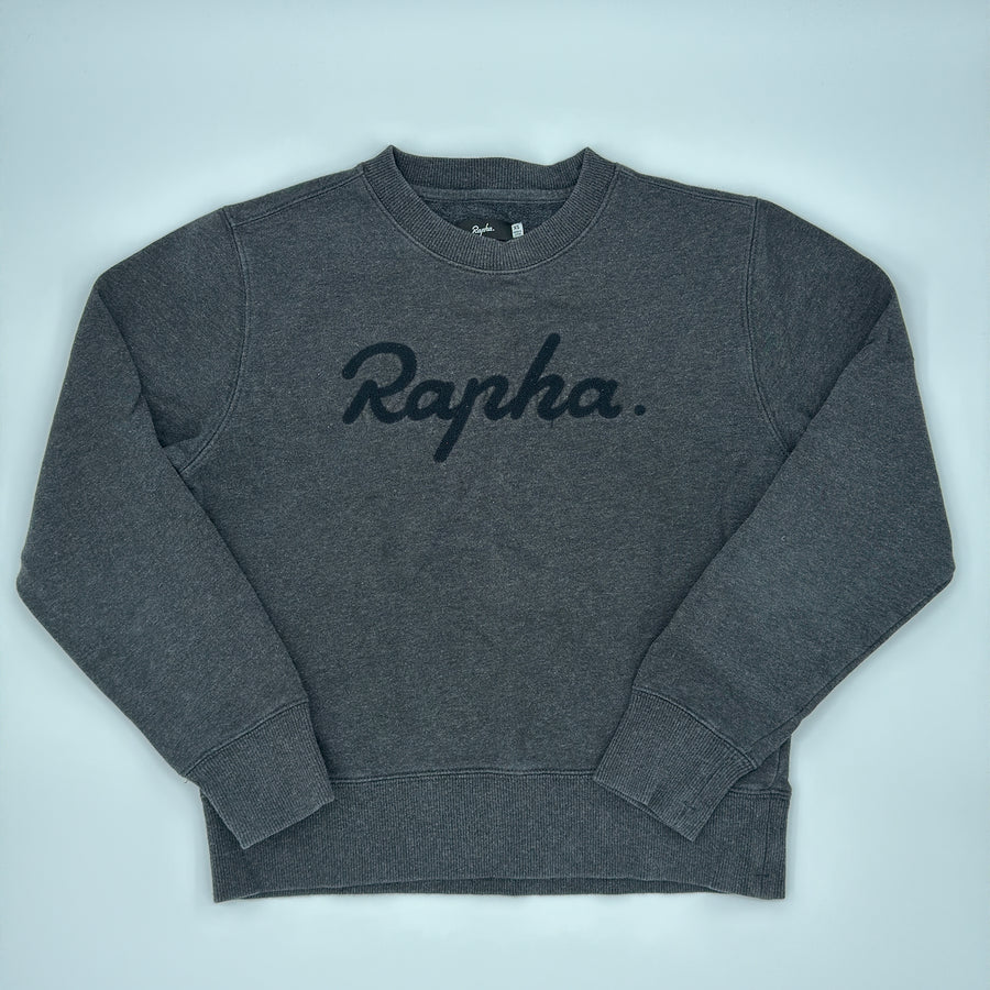 Rapha Stitched Logo Women’s Sweatshirt - XS - Dark Grey - Very Good Used Condition (alternate view)