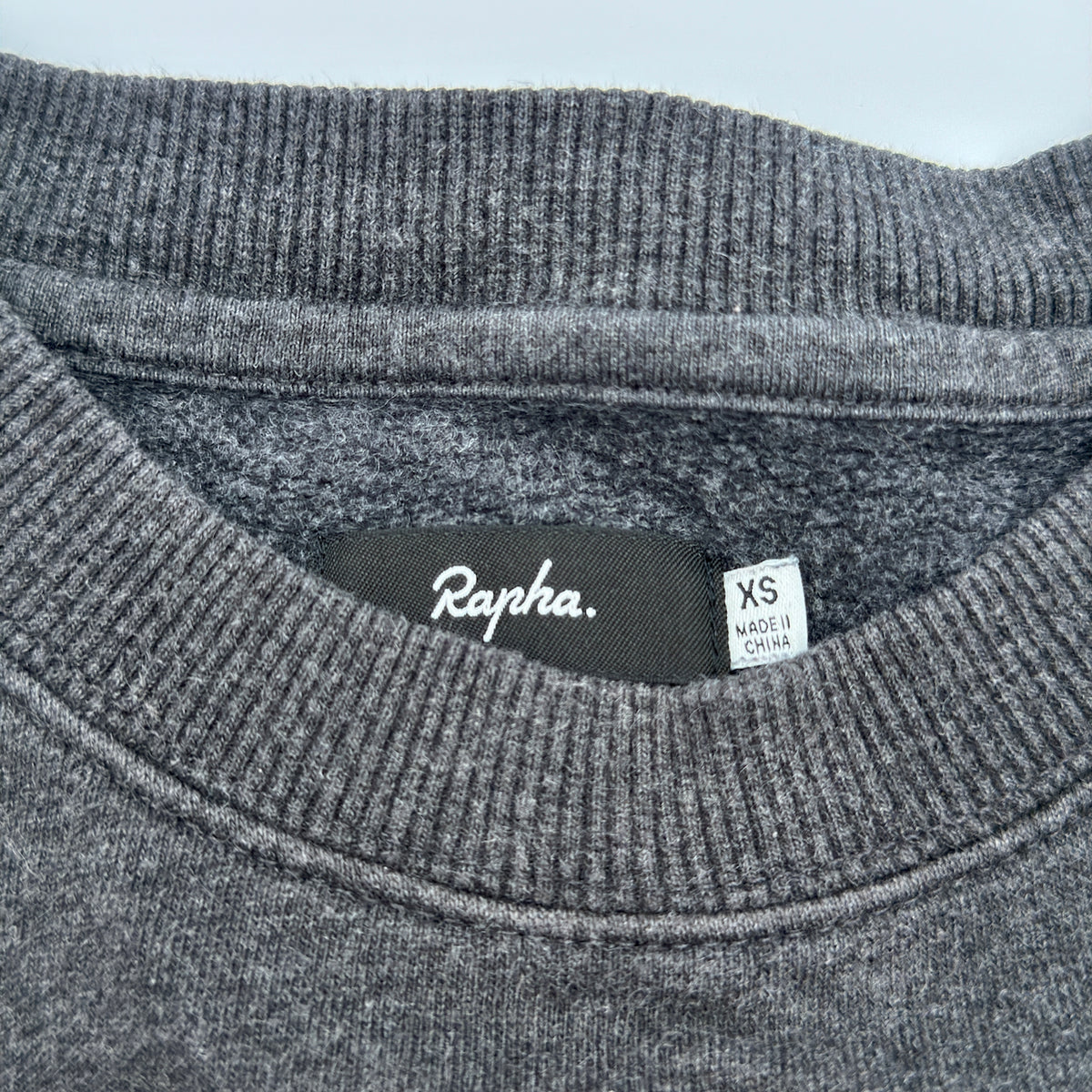 Rapha Stitched Logo Women’s Sweatshirt - XS - Dark Grey - Very Good Used Condition