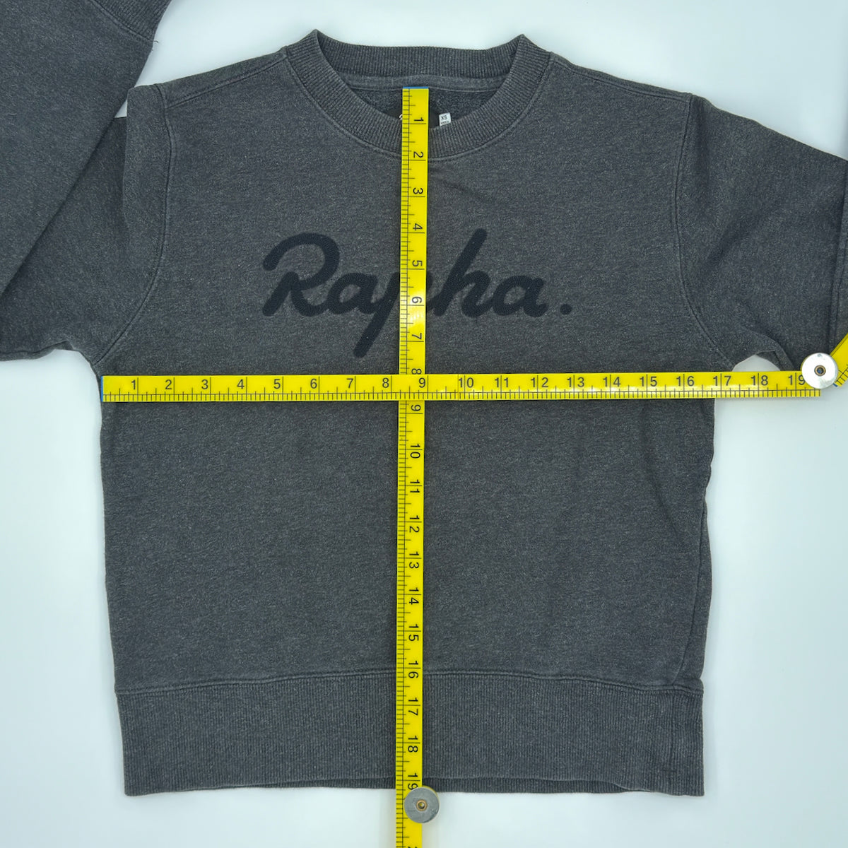 Rapha Stitched Logo Women’s Sweatshirt - XS - Dark Grey - Very Good Used Condition
