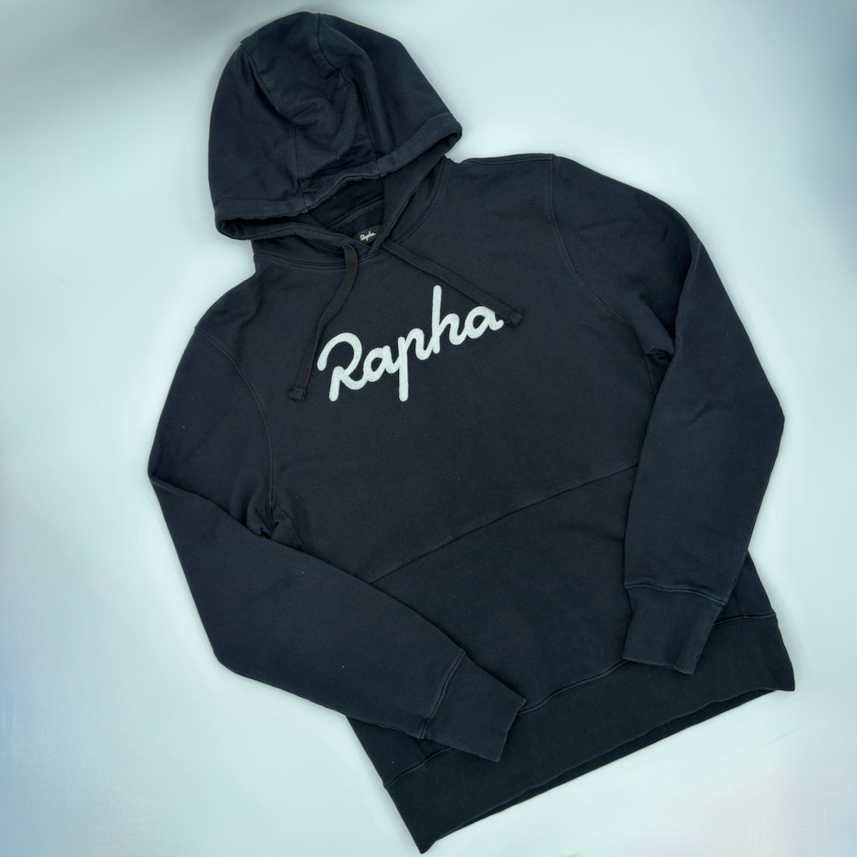 Rapha Men’s Logo Pullover Hoodie - Black - Very Good Used Condition