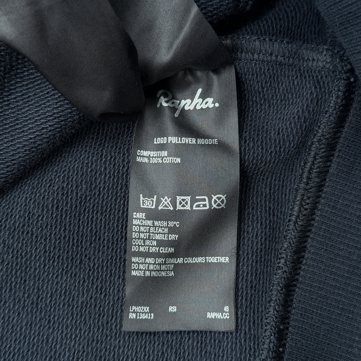 Rapha Men’s Logo Pullover Hoodie - Black - Very Good Used Condition