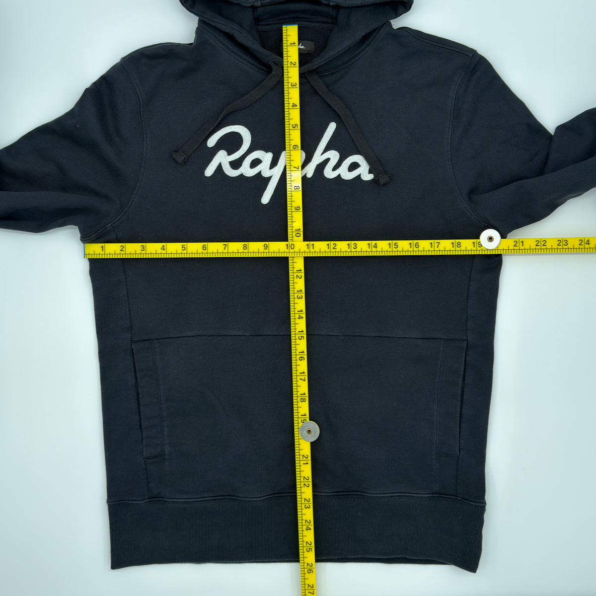 Rapha Men’s Logo Pullover Hoodie - Black - Very Good Used Condition