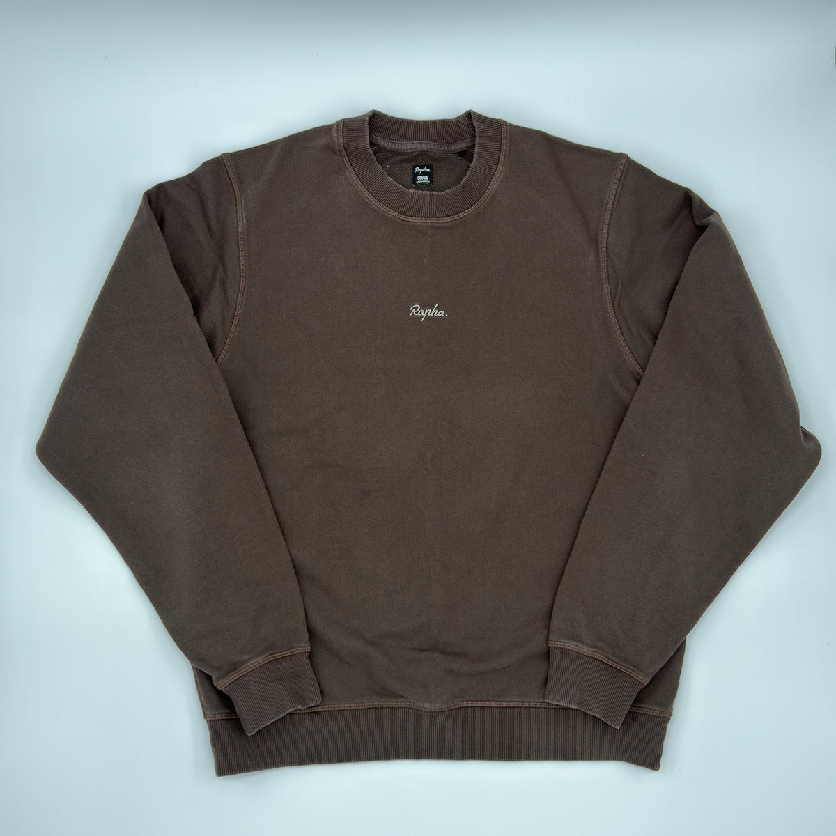 Rapha Men's Cotton Sweatshirt - S - Dark Brown - Excellent Used Condition