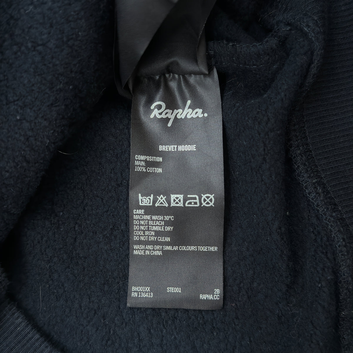 Rapha Men’s Brevet Hoodie - S - Black - Very Good Used Condition